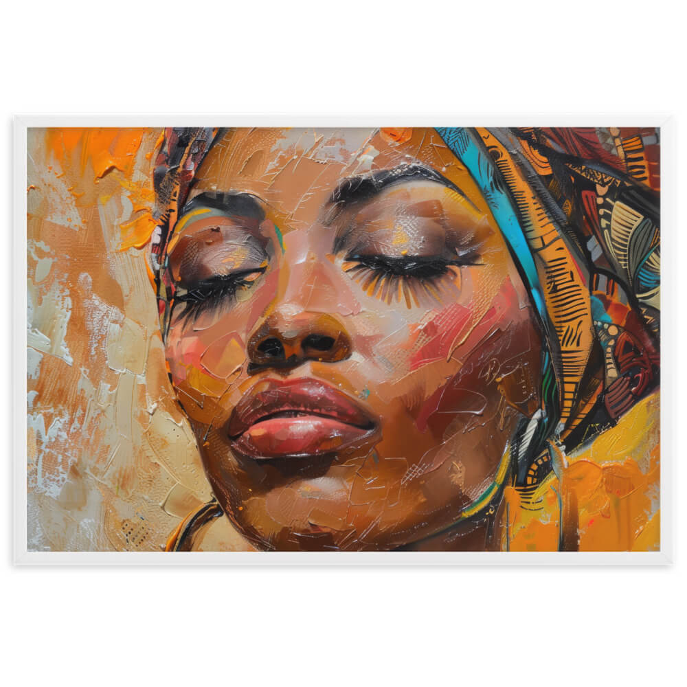 Tableau Africain Peinture Femme