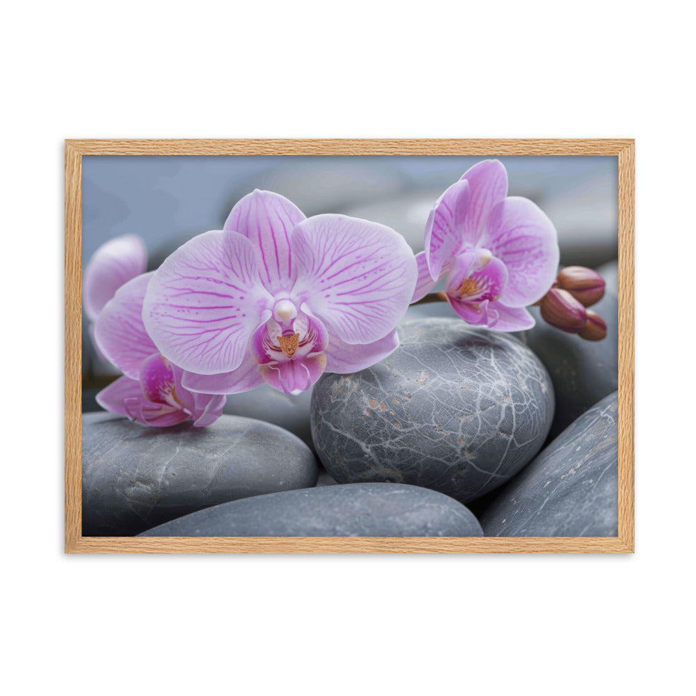 Tableau Zen Orchidée Rose