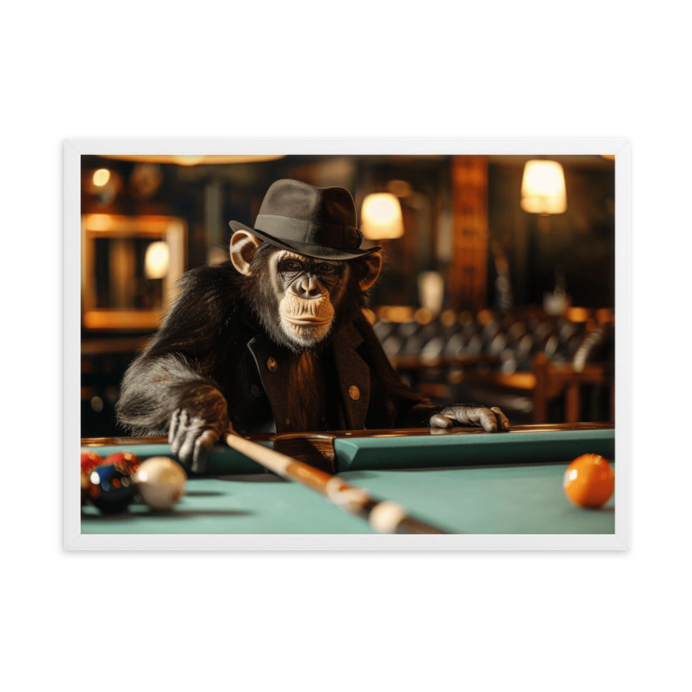 Tableau Singe Billard