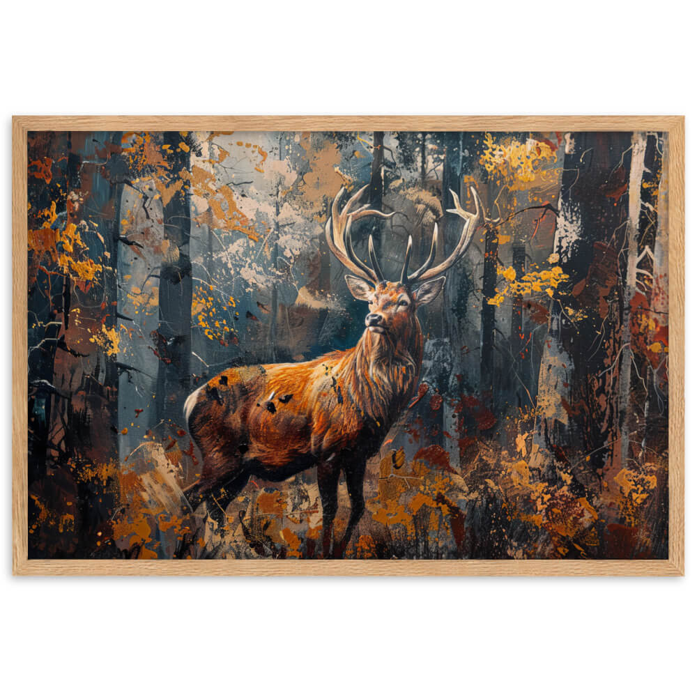 Tableau Cerf Nature