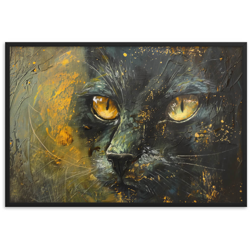 Peinture chat acrylique