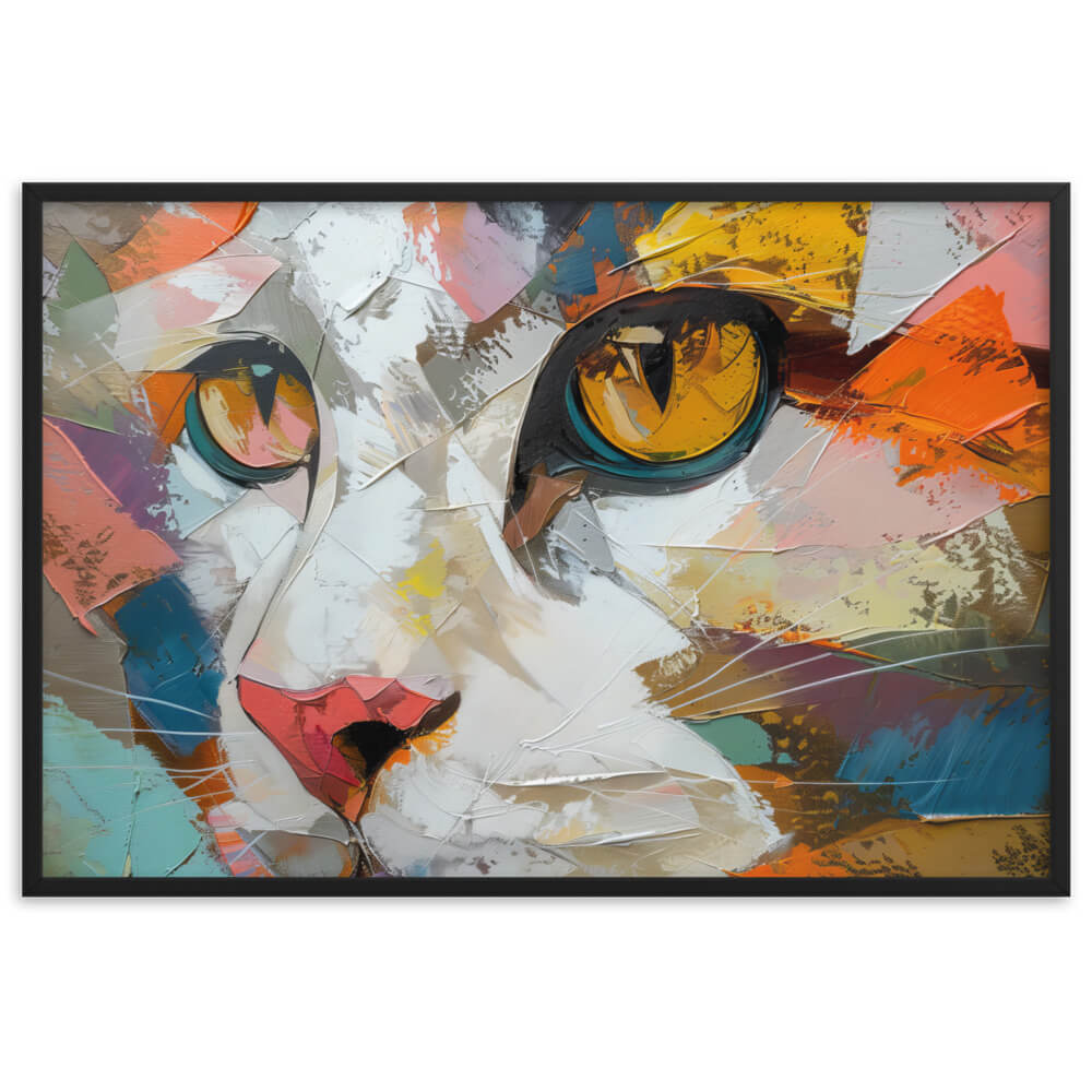 Peinture chat moderne