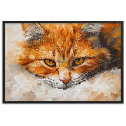 Peinture chat roux