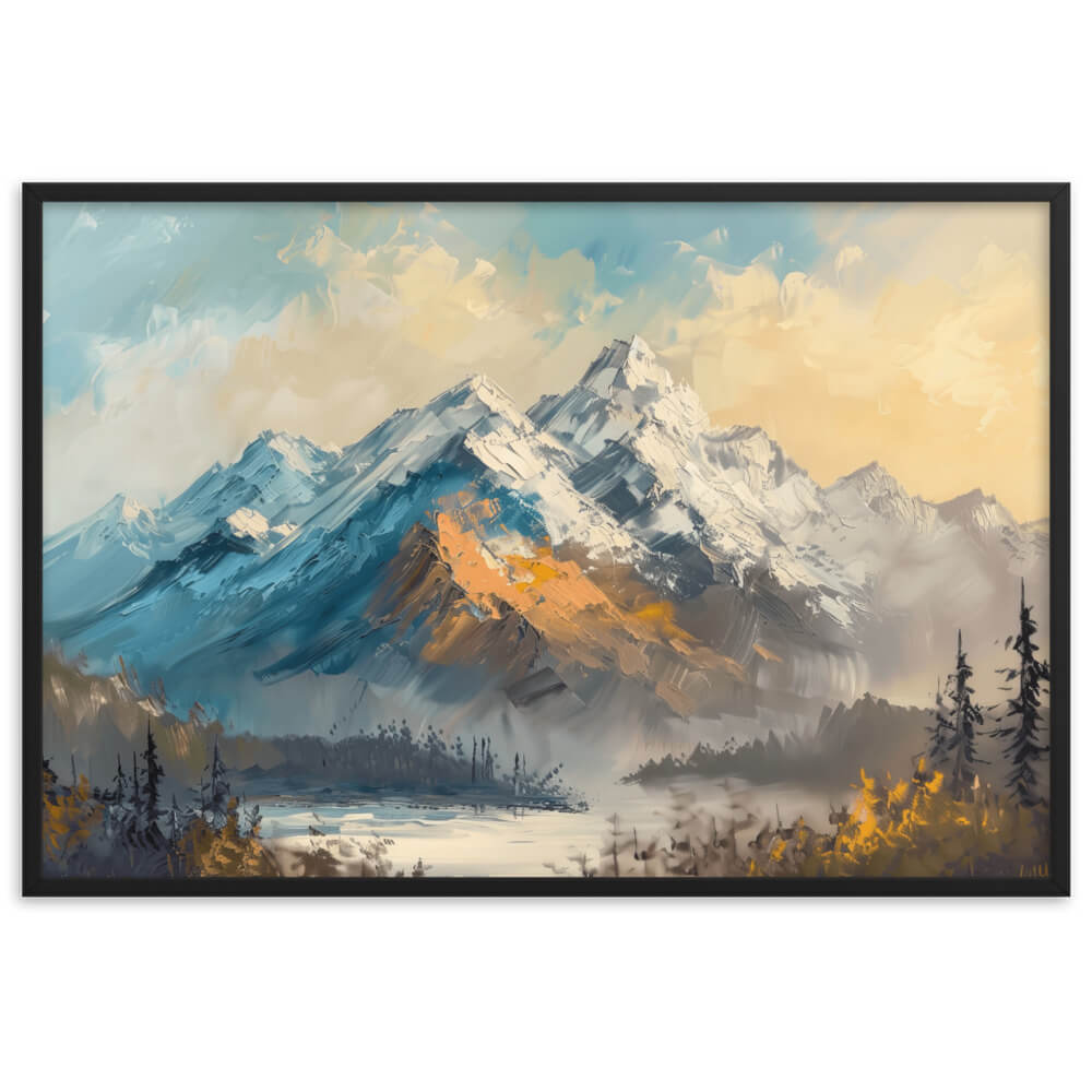 Peinture montagne simple