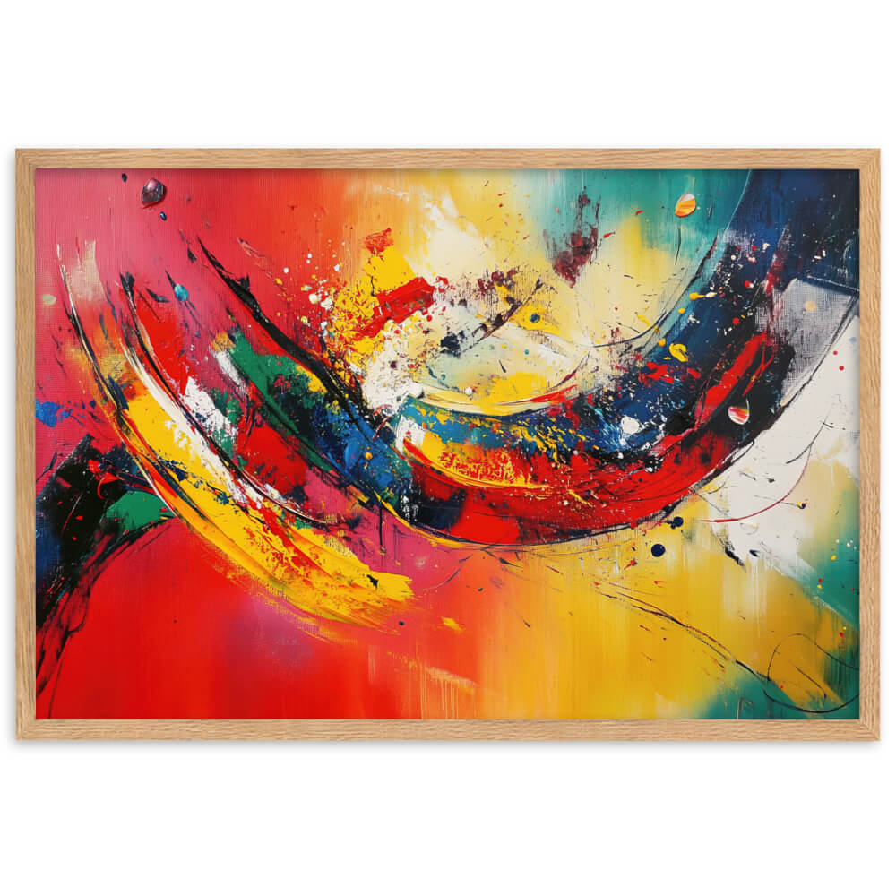 Tableau Abstrait Multicolore