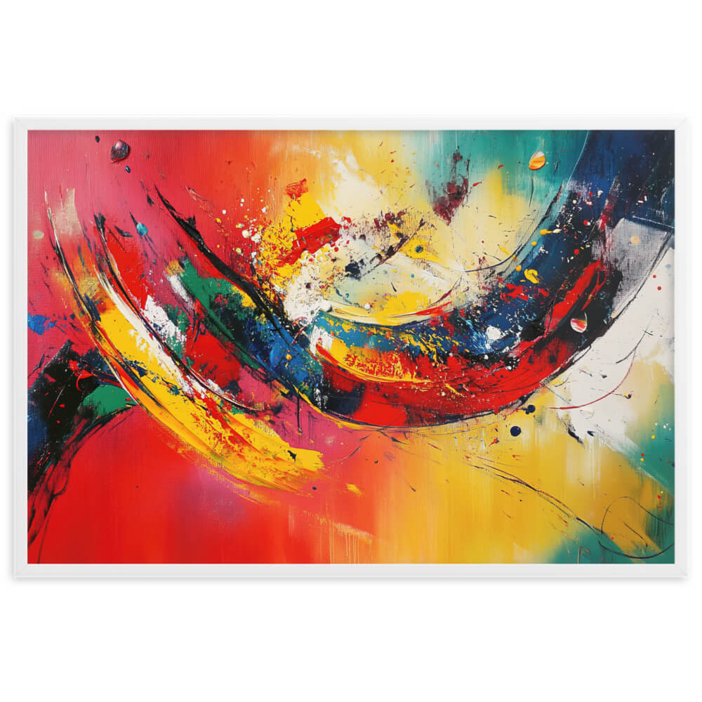 Tableau Abstrait Multicolore