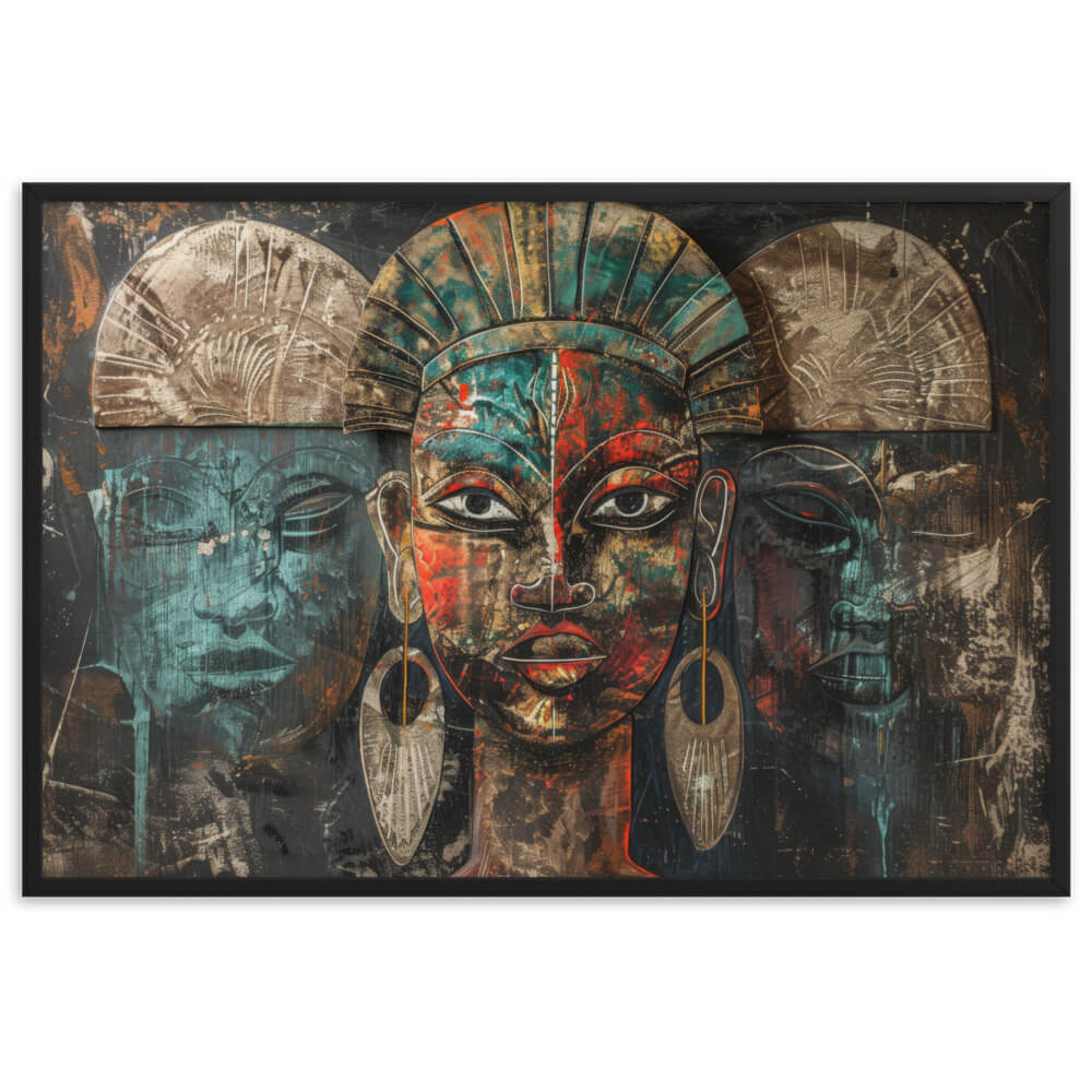 Tableau africain vintage