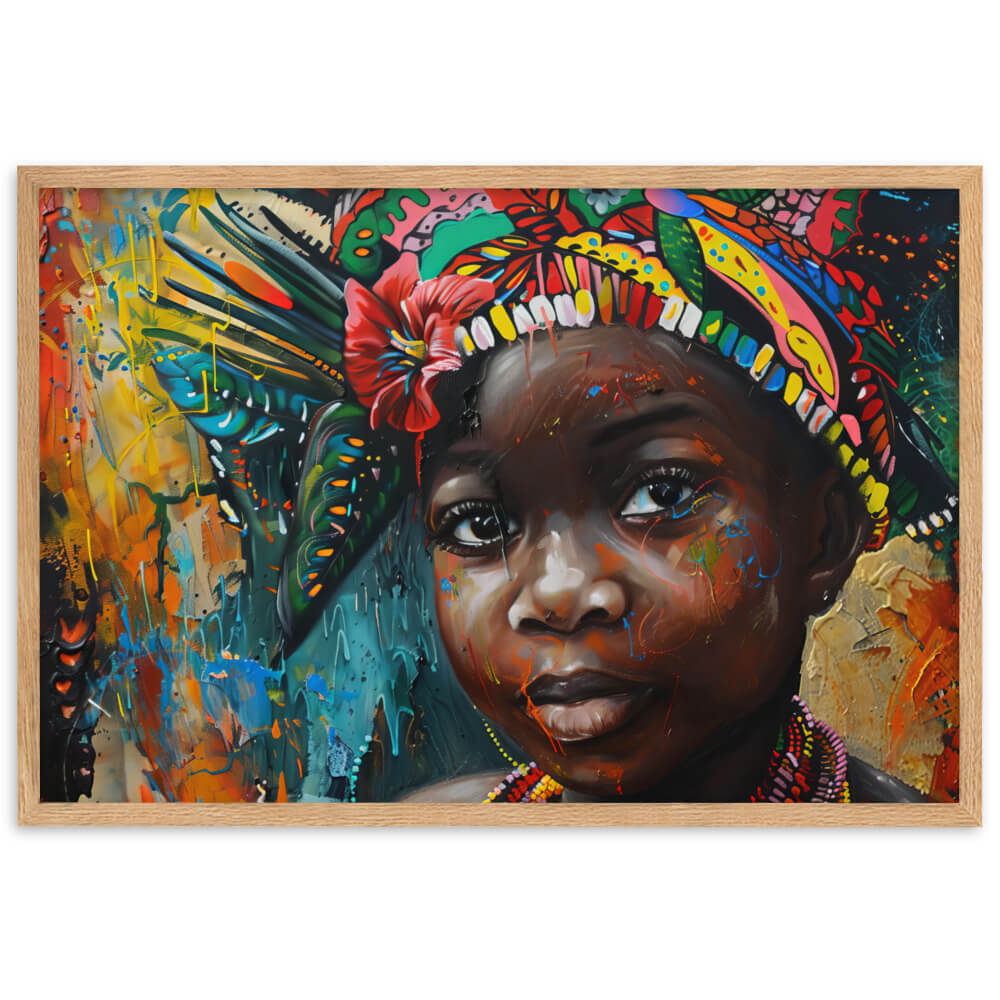 Tableau Africain Enfant