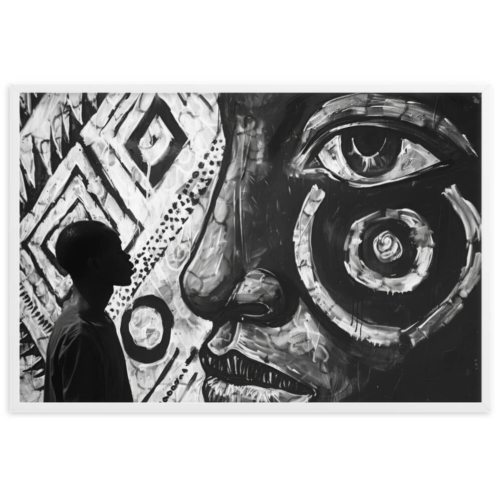 Tableau Afrique Noir et Blanc