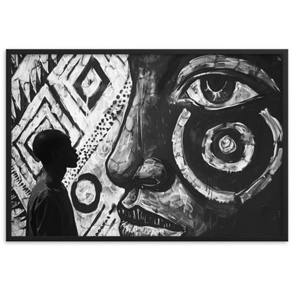 Tableau Afrique Noir et Blanc