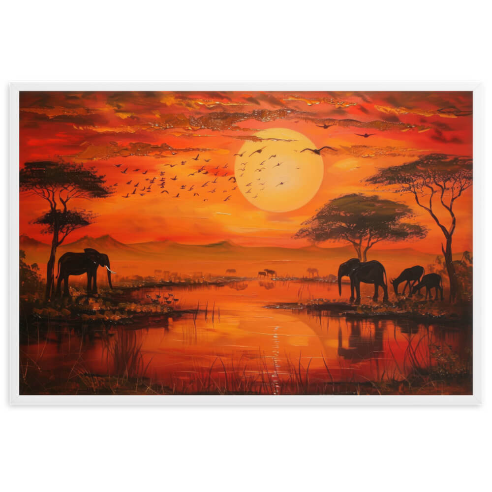 Tableau Africain Paysage