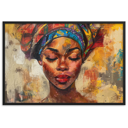 Tableau afrique visage