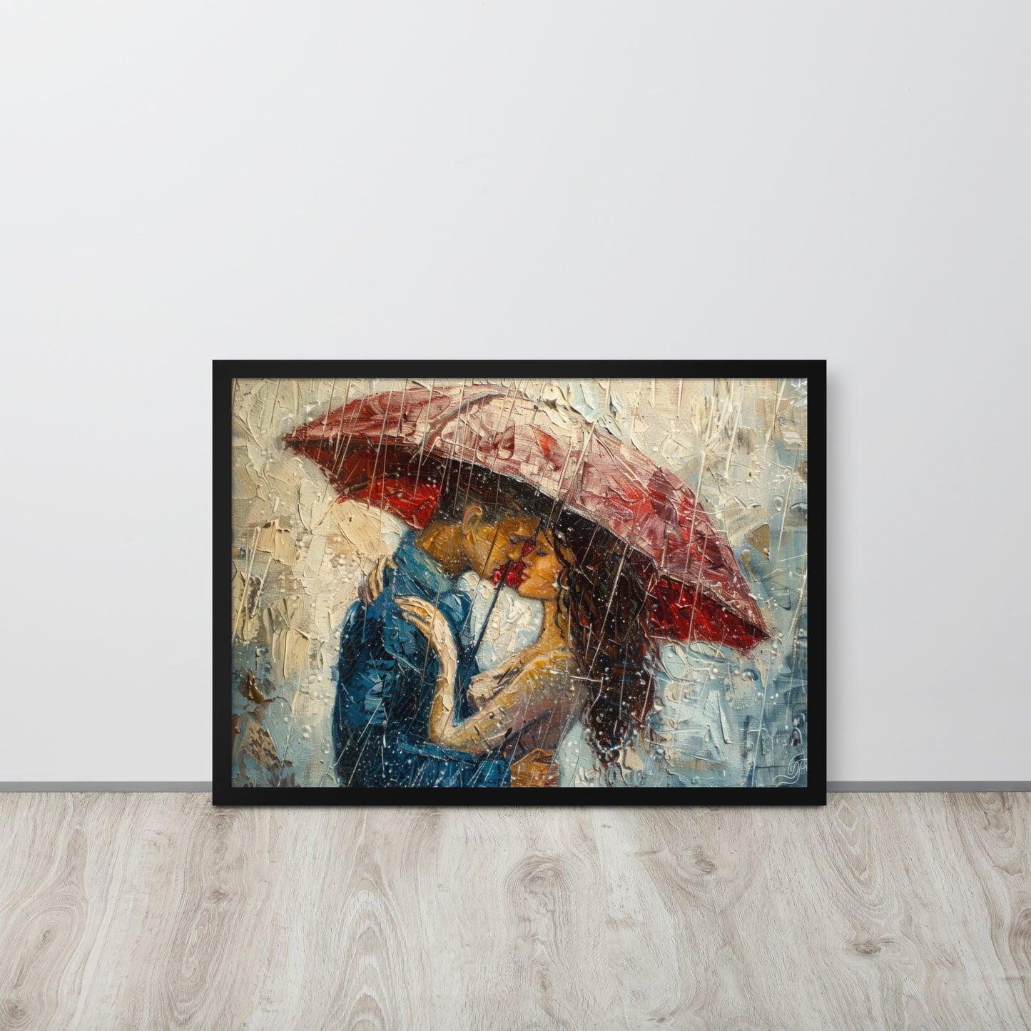 Tableau Amour Pluie