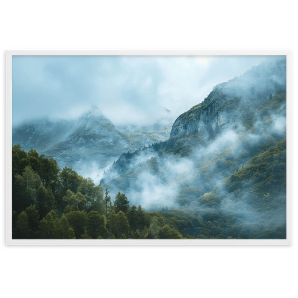 Tableau Montagne Brume