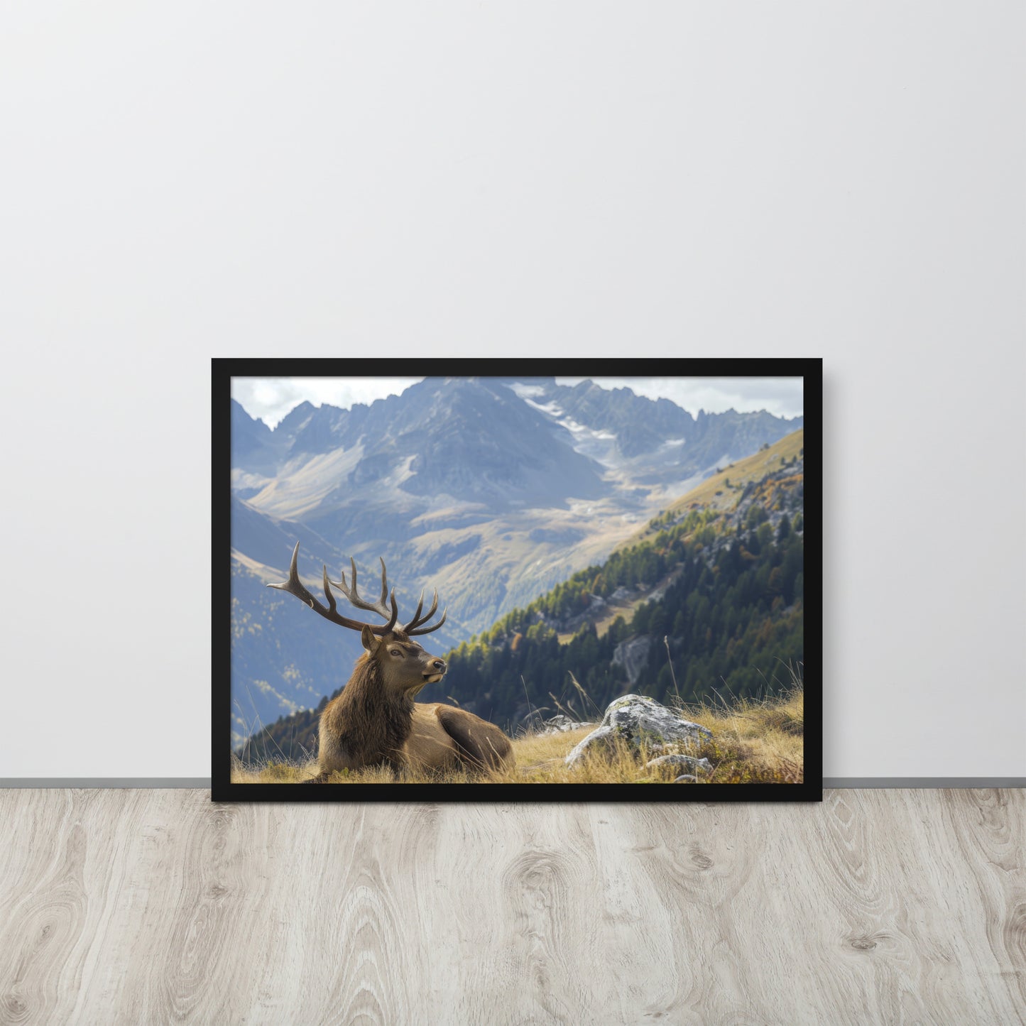 Tableau Cerf Montagne