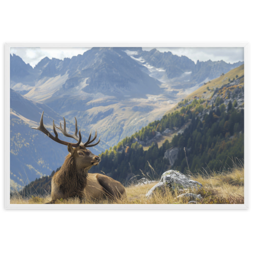 Tableau Cerf Montagne