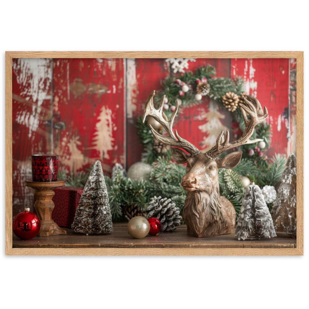 Tableau Cerf Noël