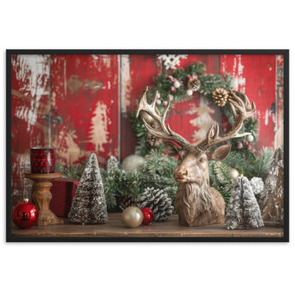 Tableau cerf noel