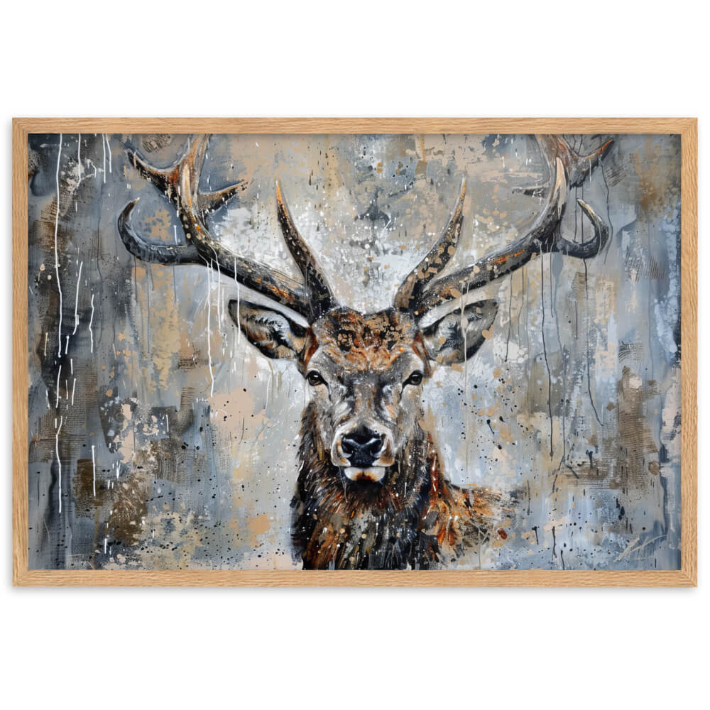 Tableau Cerf Peinture