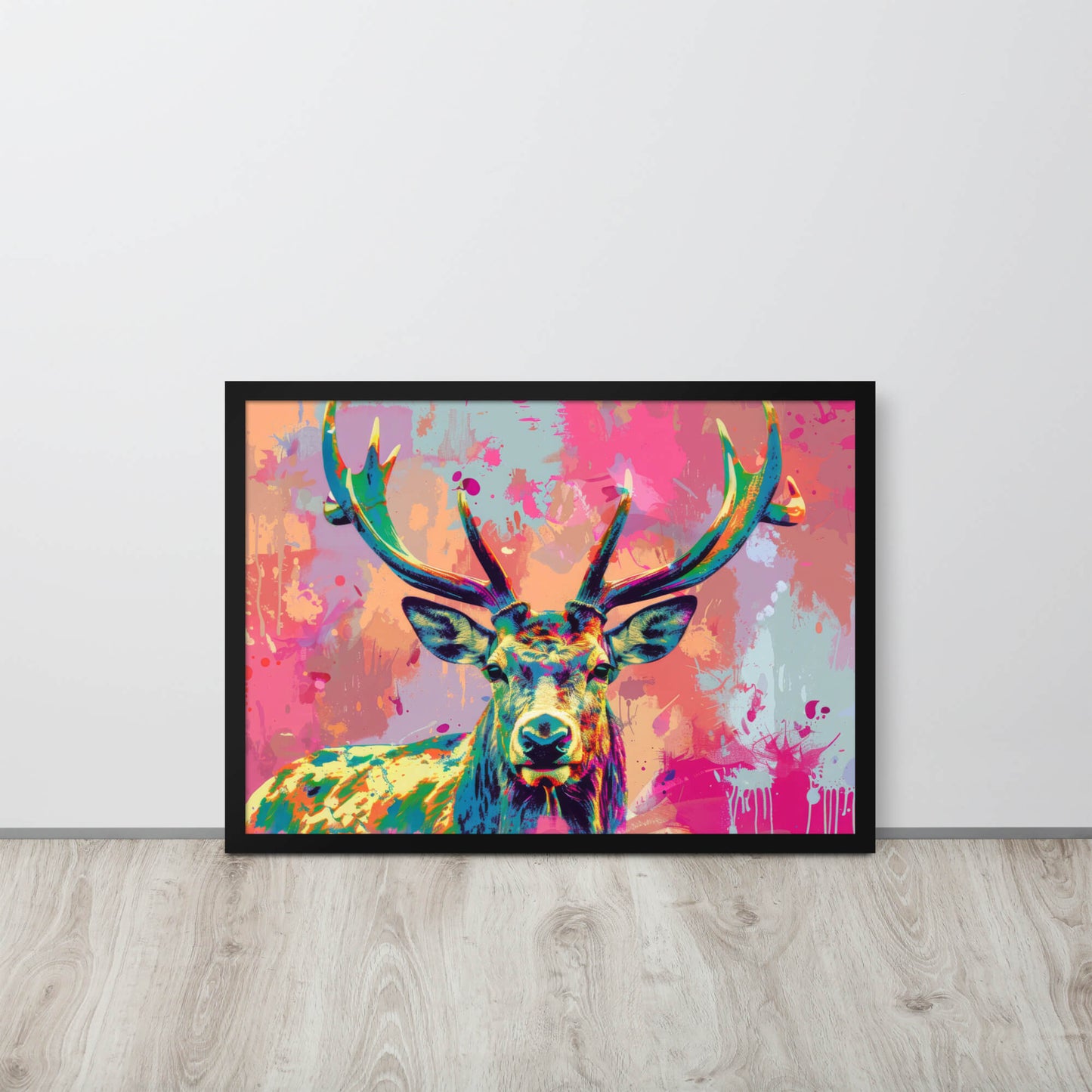 Tableau Cerf Pop Art