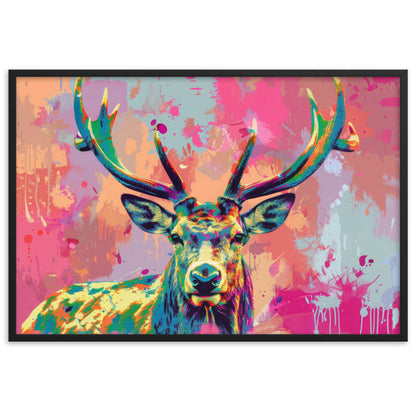 Tableau Cerf Pop Art