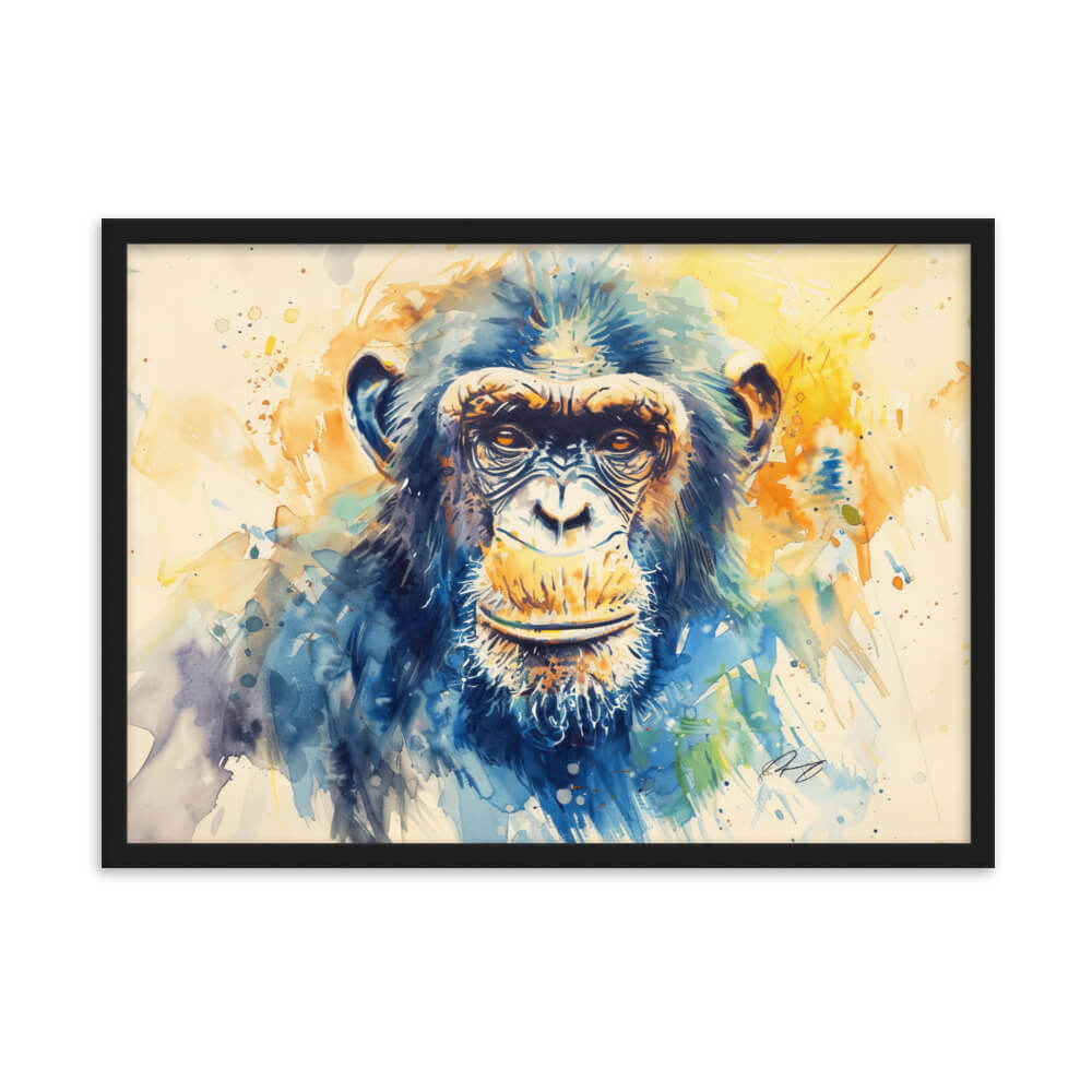 Tableau de singe en couleur