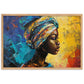 Tableau Africain Femme Abstrait