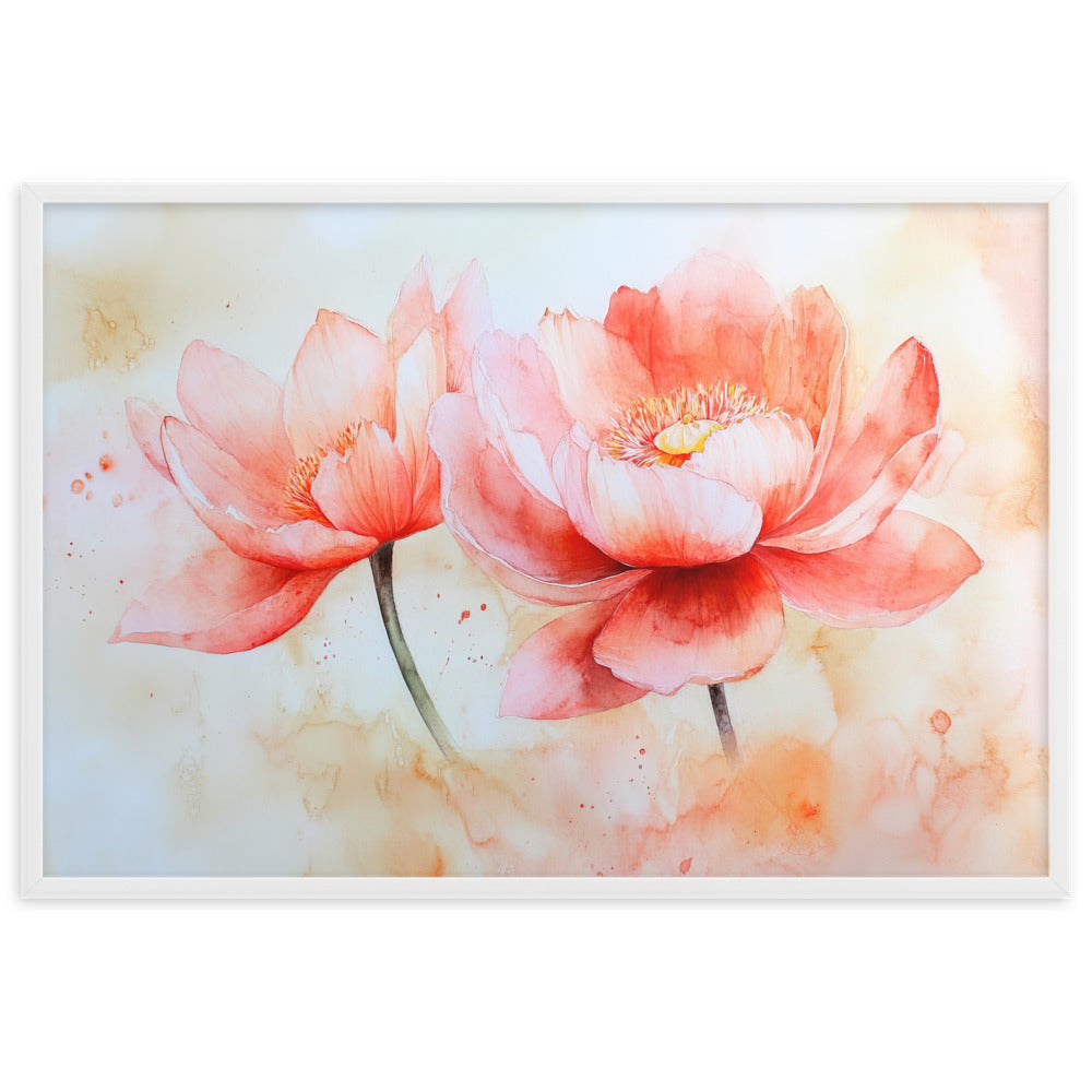 Tableau Fleur Aquarelle