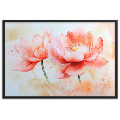 Tableau fleur aquarelle