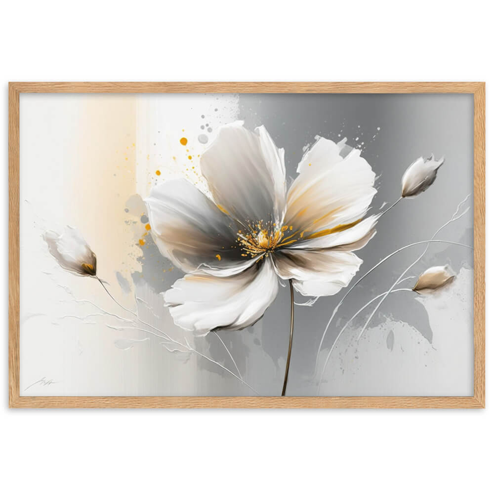 Tableau Fleur Blanche