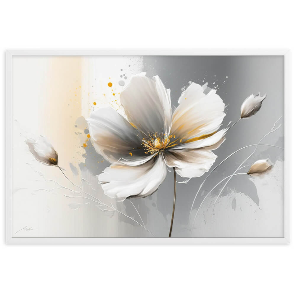 Tableau Fleur Blanche