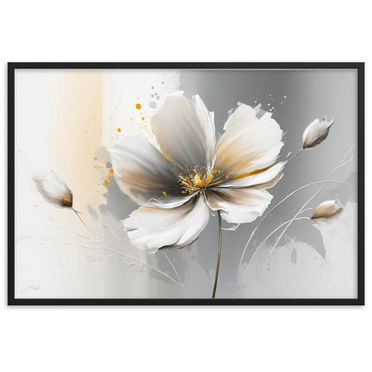 Tableau Fleur Blanche