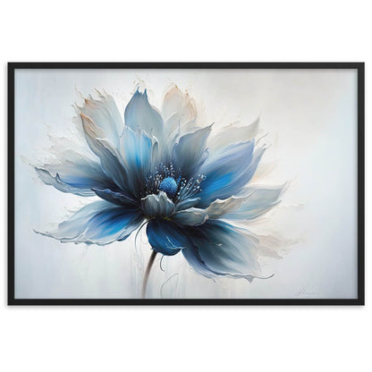 Tableau fleur bleue