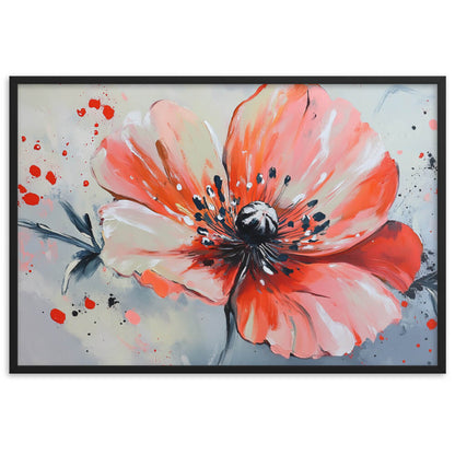 Tableau fleur contemporain