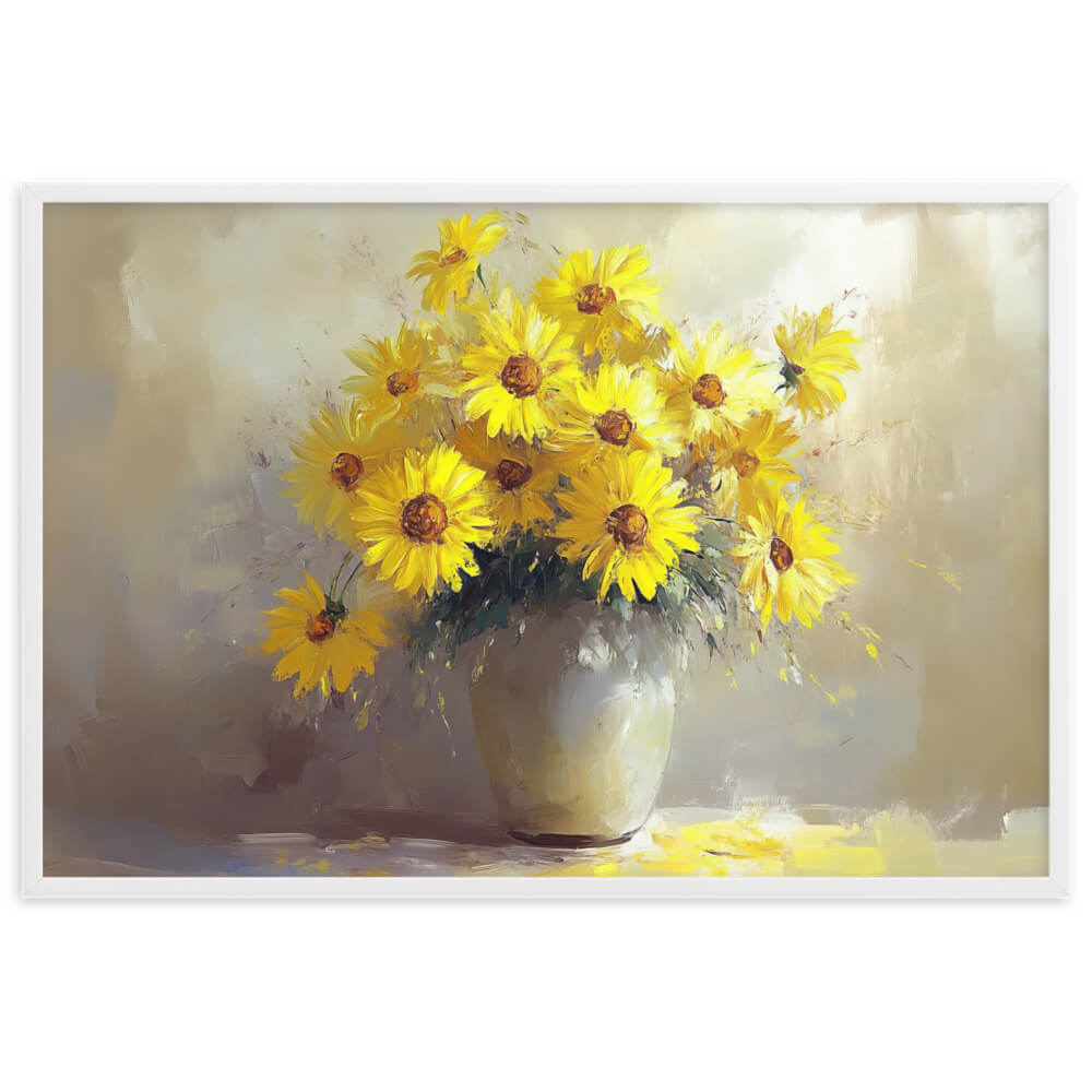 Tableau Fleur Jaune