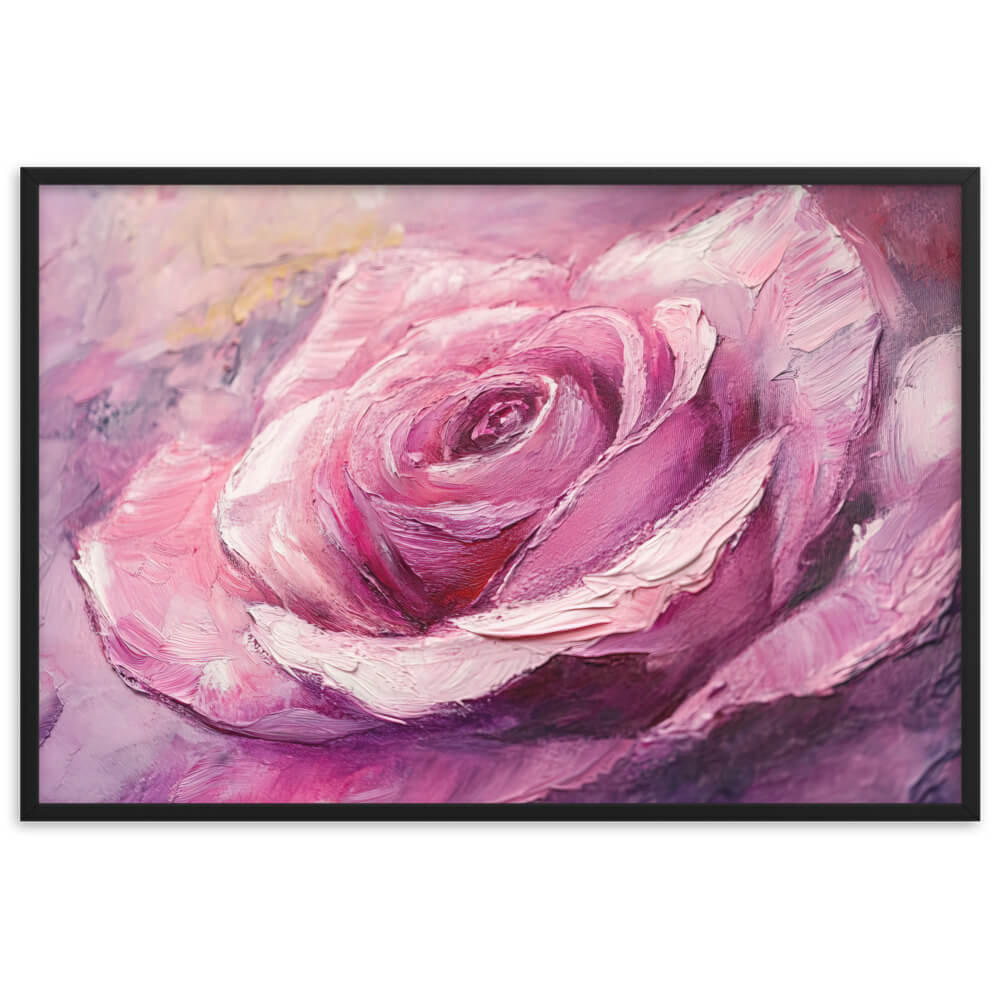 Tableau fleur rose