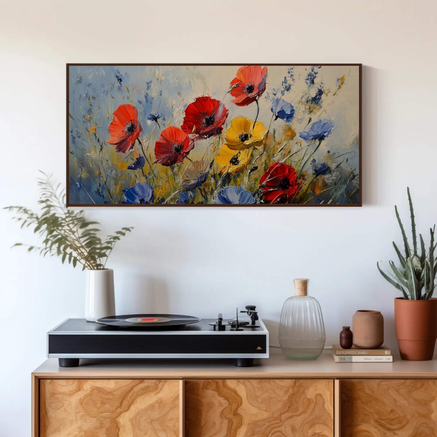 Tableau fleurs des champs mockup