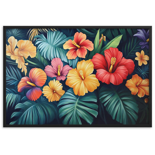 Tableau fleurs exotiques