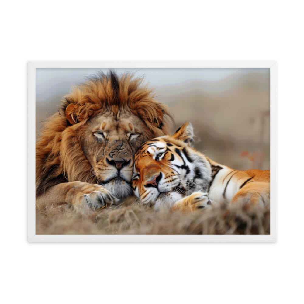 Tableau Lion Et Tigre