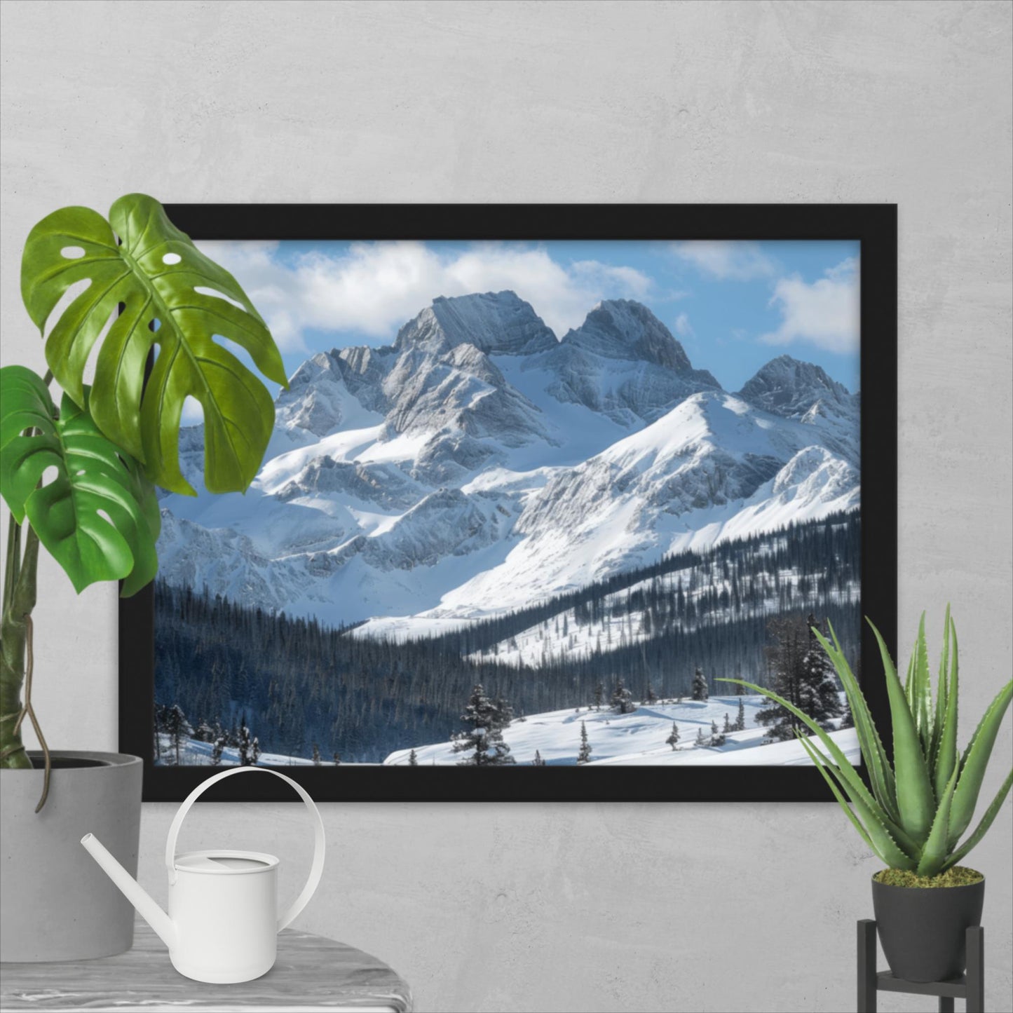 Tableau Montagne Hiver