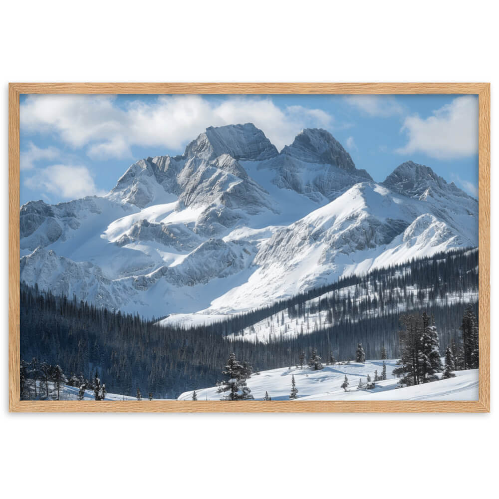 Tableau Montagne Hiver