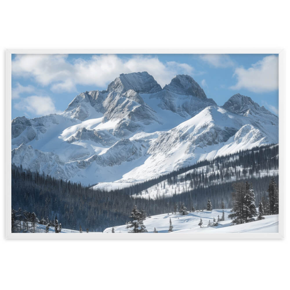 Tableau Montagne Hiver