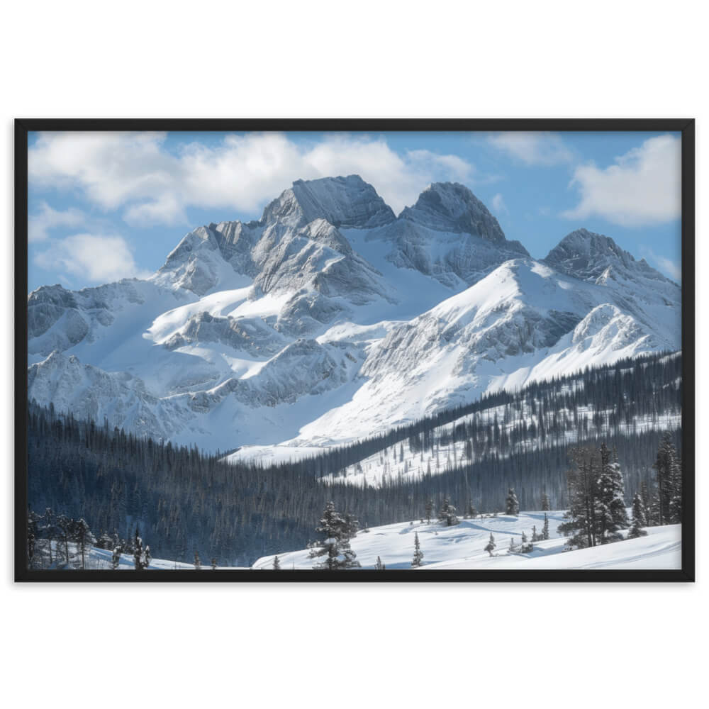 Tableau montagne hiver