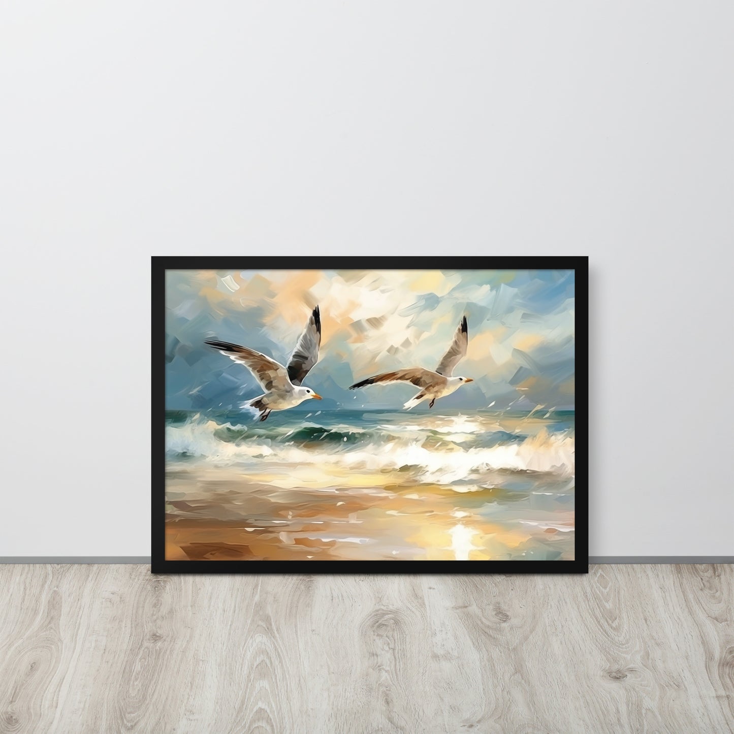 Tableau Oiseaux Mer