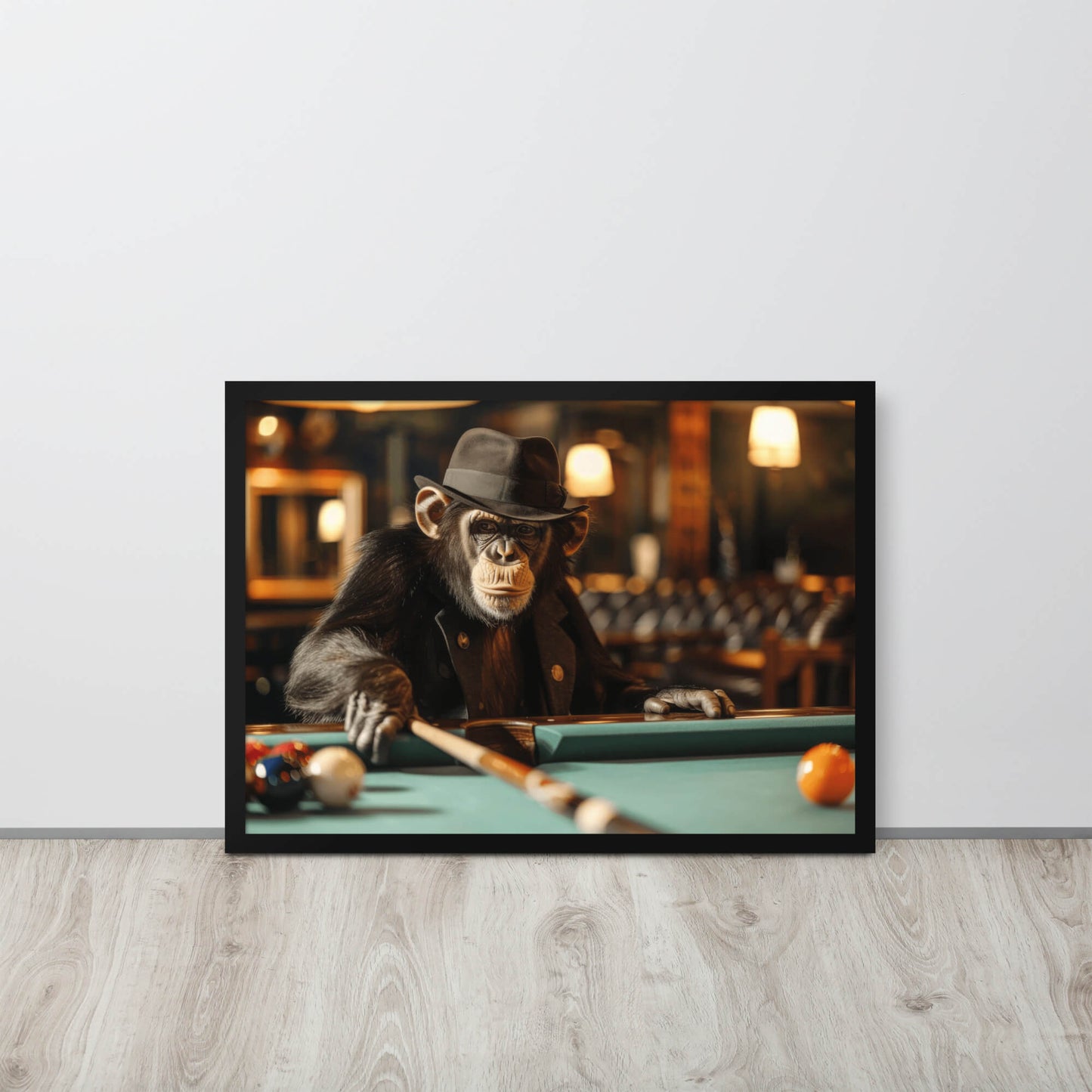 Tableau Singe Billard