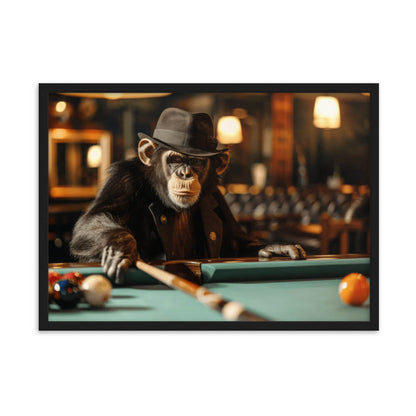 Tableau singe billard