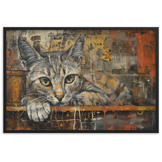 Tableau toile chat