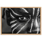 Tableau Africain Visage Noir et Blanc