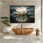 Tableau zen fleur de lotus mockup