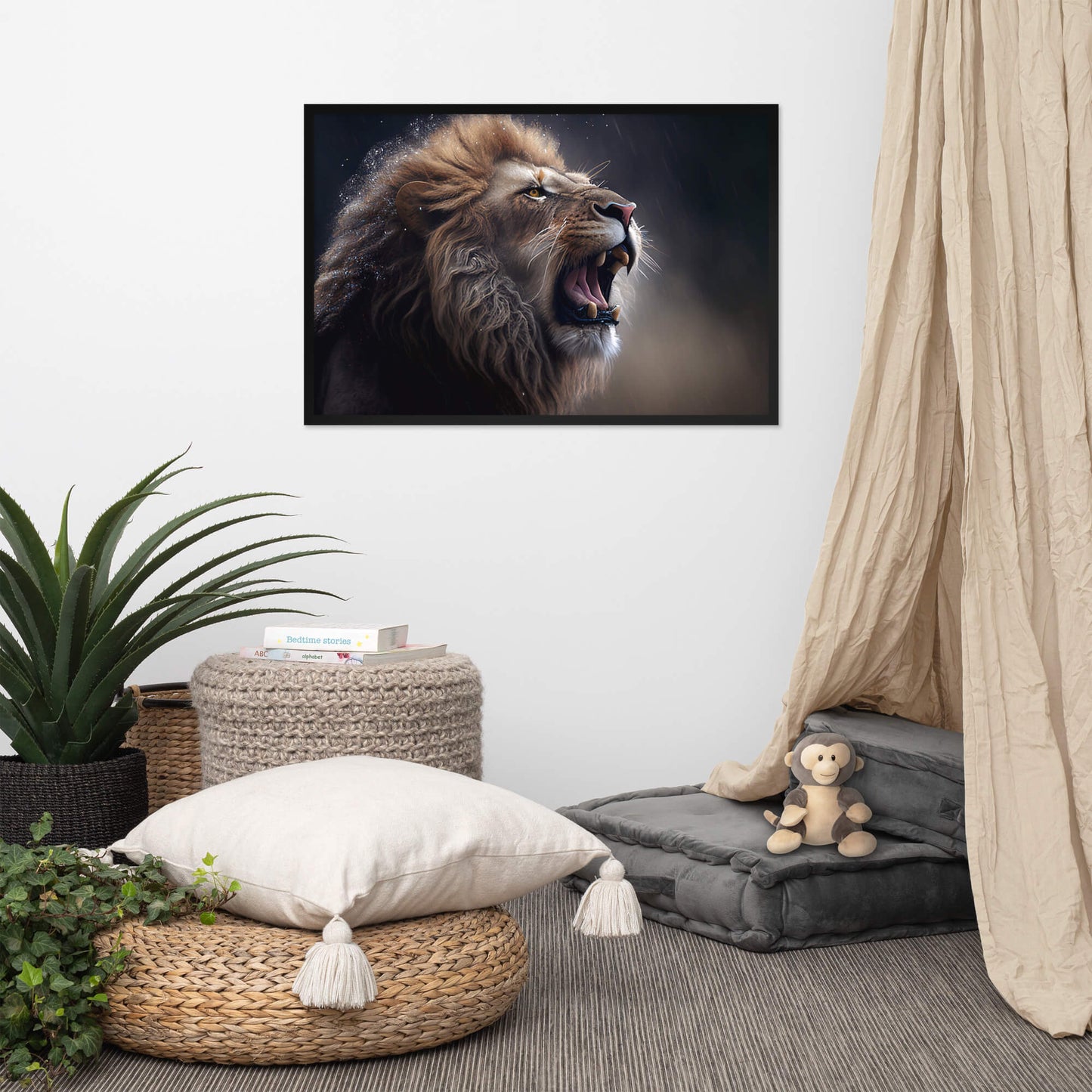 Tableau Lion Qui Rugit